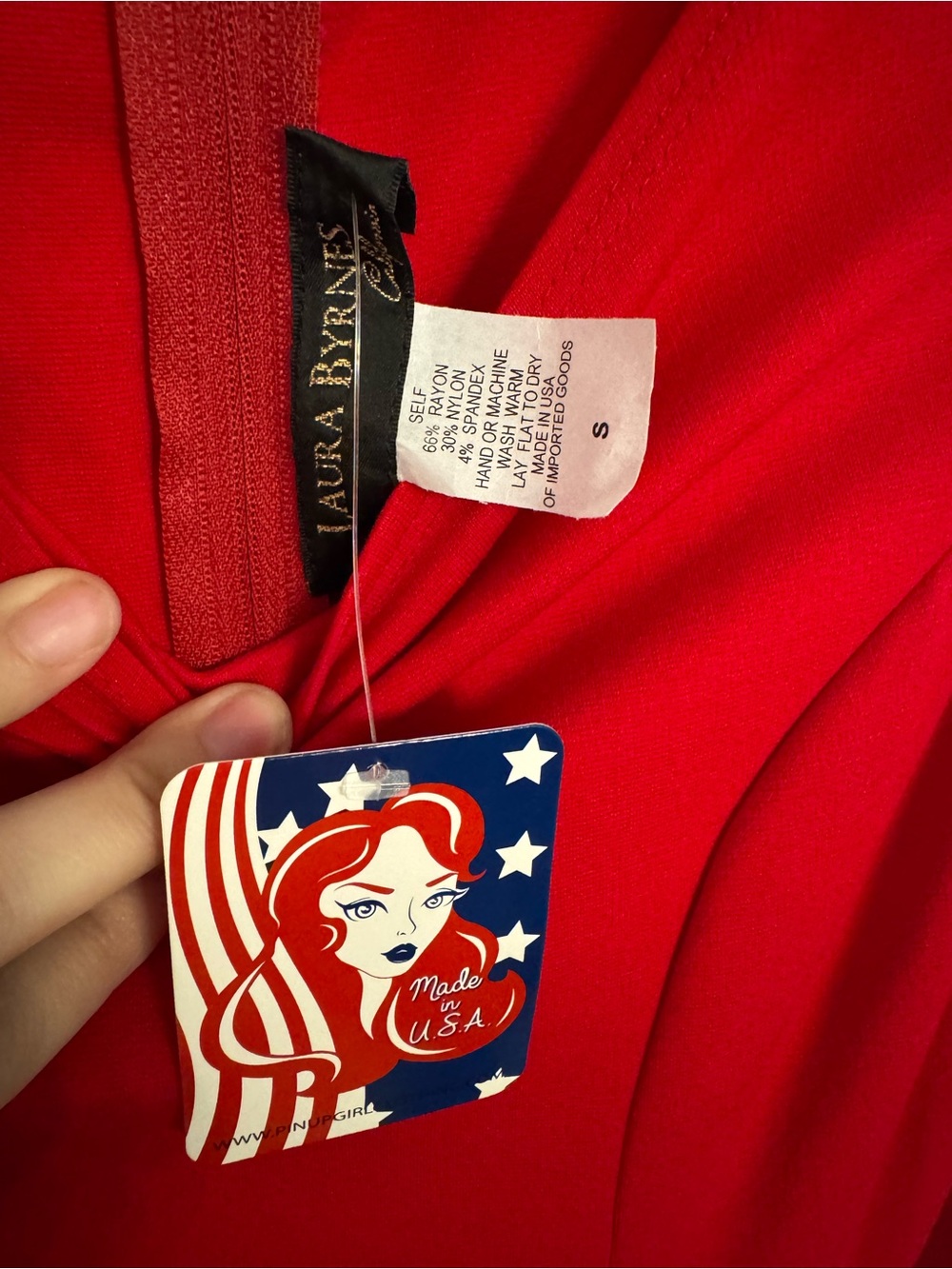 Laura Byrnes red dress Size S NWT - Picture 5 of 6
